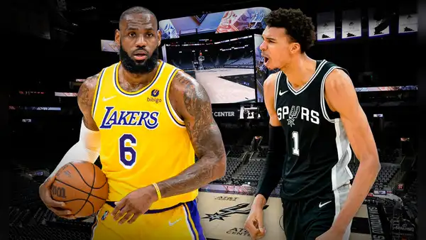 San Antonio Spurs vs. LA Lakers: ¿dónde y a qué hora ver EN VIVO el juego por la NBA Cup 2024 junto a LeBron James y Victor Wenbanyama?