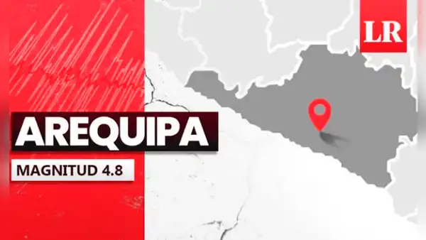 Temblor de magnitud 4.8 remeció Arequipa hoy, según IGP