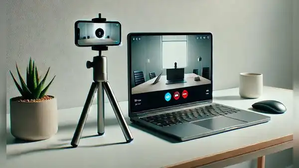 ¿Tu laptop tiene una pésima cámara? Así conviertes tu teléfono en una webcam y sin cables