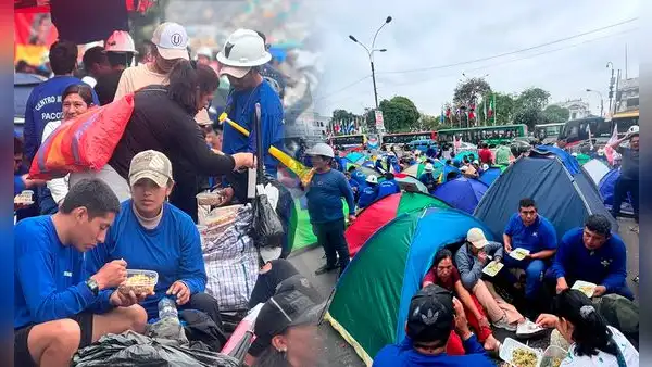 Mineros continúan en protesta desde hace seis días en las afueras del Congreso: se oponen a la eliminación del REINFO