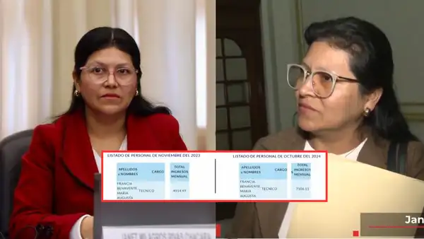 Congresista Janet Rivas es acusada de contratar a 'trabajadora fantasma' que recibe más de S/7.000 mensuales