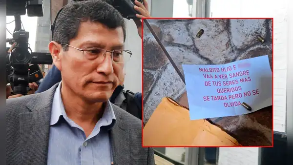 Dejan cartuchos de bala y mensaje de amenaza en casa de coronel PNP Harvey Colchado: "Vas a ver sangre"