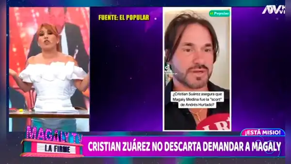 Magaly Medina le contesta en vivo a Christian Zuárez tras decir que su programa es el “número 1 en basura de la tv”: “¿Quién se cree?”