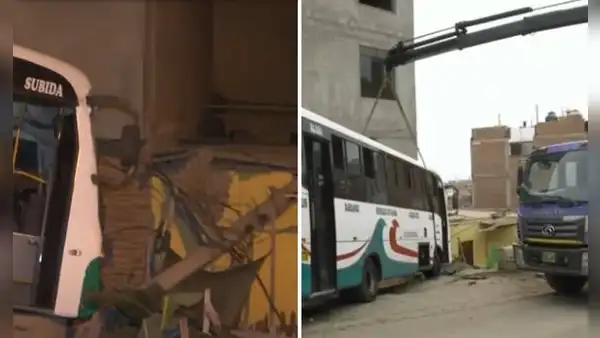 Bus se descarrila e impacta contra dos viviendas en Chorrillos: chofer habría estado bajo efectos de alcohol