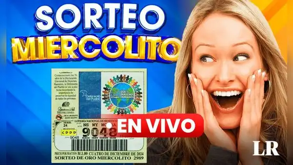 Resultados Sorteo Miercolito EN VIVO HOY, 4 de diciembre 2024: números ganadores Lotería Nacional de Panamá vía Telemetro en línea