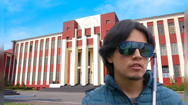 Sebastián León, el primer alumno con discapacidad visual en ingresar a la UNI: "Las clases tienen su dificultad"