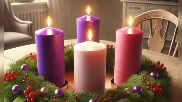 ¿Qué representan las velas de la corona de Adviento? Descubre el significado de cada color y su orden