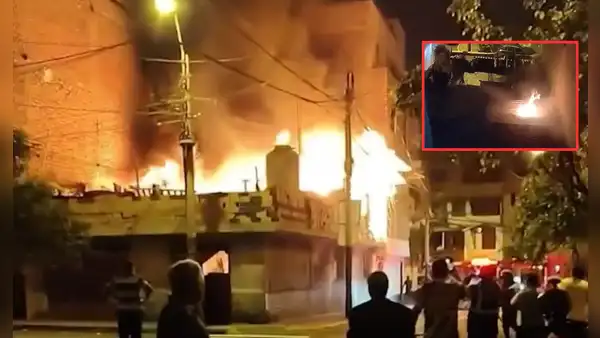 Incendio en San Borja consumió vivienda prefabricada de 2 pisos: se necesitaron hasta 8 unidades de bomberos