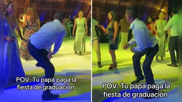 Padre sorprende con sus pasos prohibidos en la fiesta de graduación de su hija: "Sacó hasta el IGV"