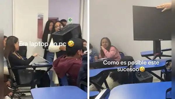 Peruana lleva su PC gamer a clases y sorprende a sus compañeros que usan laptops: "Vale más que todas"