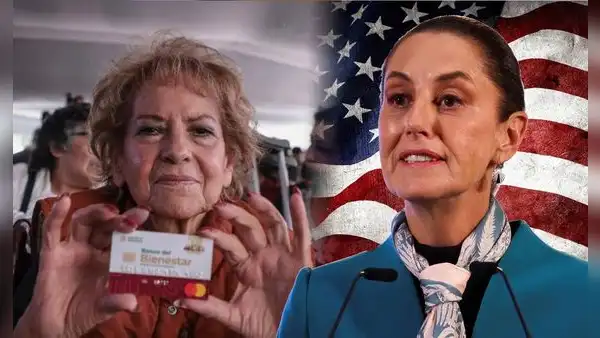 Mexicanos de la tercera edad en Estados Unidos exigen al gobierno de Sheinbaum la Pensión Bienestar