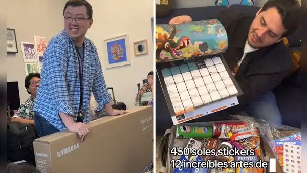 Phillip Chu Joy sorprende a sus trabajadores con canastón navideño de lujo: "Una TV para cada uno"