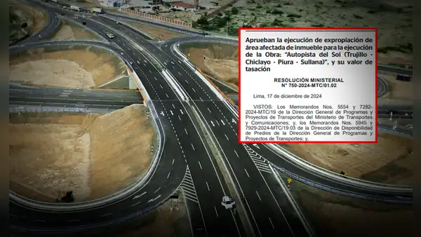 Nueva Autopista del Sol unirá Trujillo, Chiclayo y Piura: aprueban expropiación de terreno valorizado en casi S/100.000