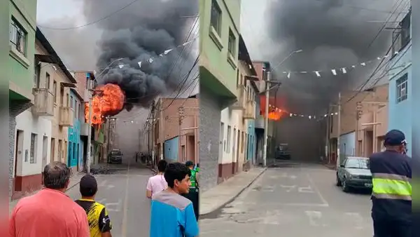 Incendio de grandes proporciones en Chosica: serenos y cinco unidades de bomberos atendieron la emergencia
