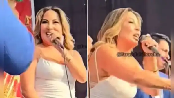 Pamela López debuta como animadora de la Orquesta Candela y lanza fuerte mensaje: "Nos mandan a vender marcianos"