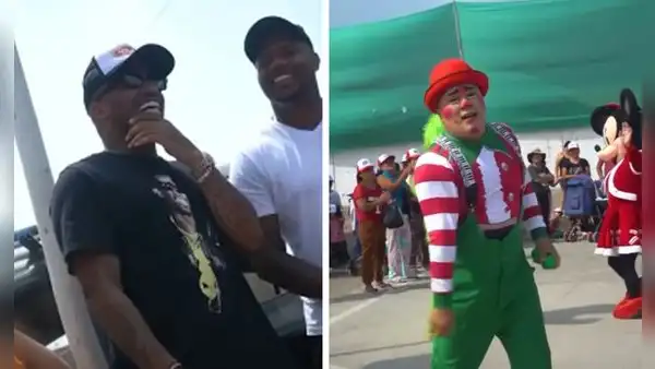 Jefferson Farfán y Roberto Guizasola tuvieron noble gesto con niños en Navidad: repartieron regalos en show infantil