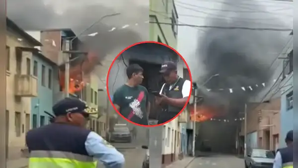 Hombre arriesga su vida y salva a su esposa e hijas de morir en voraz incendio en Chosica