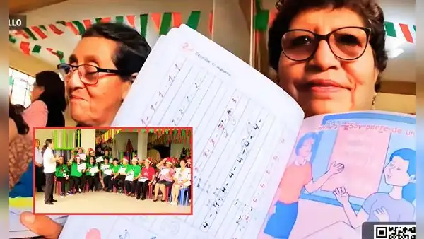 Adultos mayores peruanos culminan la primaria gracias a programa de alfabetización: “Mi papá no quiso enviarme al colegio”