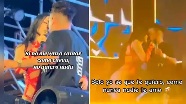 Pamela Franco tiene romántico momento con Christian Cueva en concierto: "Te quiero como nunca nadie te amó"