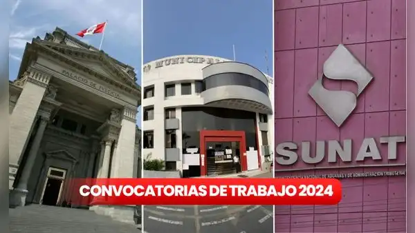 Convocatorias de trabajo del 31 de diciembre al 5 de enero en Lima, Áncash y regiones con sueldos de hasta S/10.200 este 2025
