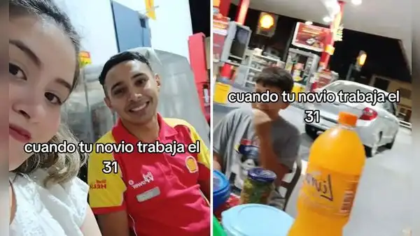 Grifero tuvo que trabajar el 31 de diciembre y su familia decidió acompañarlo: “Como sea, pero juntos”