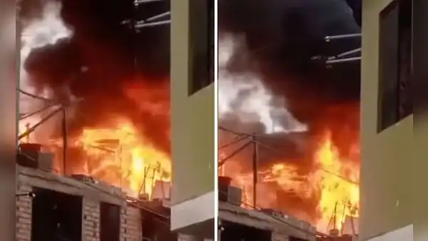 Fuerte incendio consume vivienda de drywall en el sector bocanegra en Callao