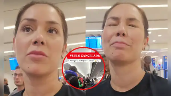 Karen Schwarz y su familia vivieron momentos de angustia por vuelo cancelado antes de Año Nuevo: "No planeamos pasarla así"