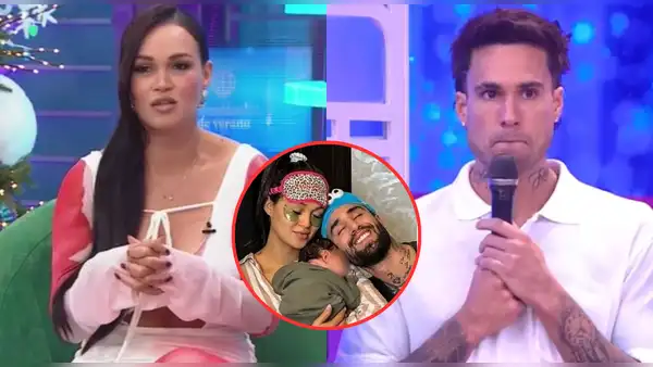 Angie Arizaga descarta a Gino Assereto como padrino de su hijo con Jota Benz: "Los hermanos no"