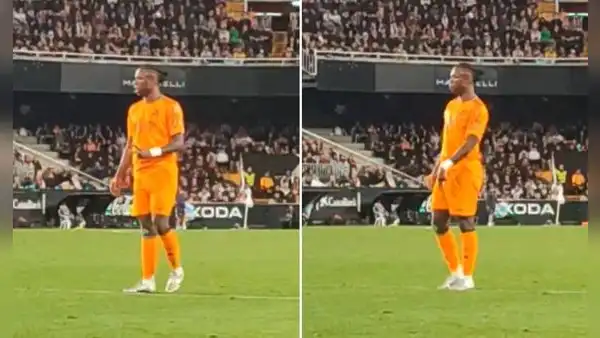 Vinícius y el polémico gesto que enfureció a hinchas de Valencia en el triunfo de Real Madrid: “A segunda”