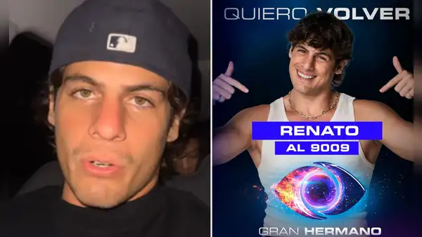 Renato Rossini Jr. buscará volver a 'Gran hermano' tras polémica eliminación: "Gracias por el apoyo"