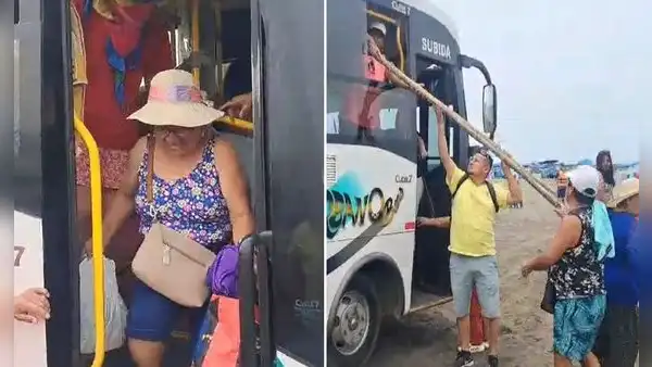 Numerosa familia peruana llega a la playa en combi y desata risas en redes: "Los Gonzales de la vida real"
