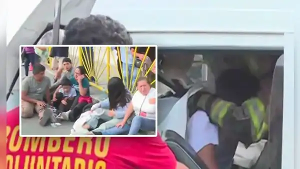 Grave accidente en la Panamericana Sur: choque entre bus de El Chino y combi en puente Primavera deja 10 heridos