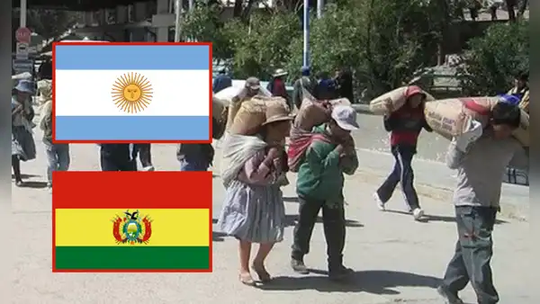 Argentinos cruzan frontera con Bolivia para comprar productos y alimentos a bajos precios por crisis: "Está todo muy barato, sí conviene venir"