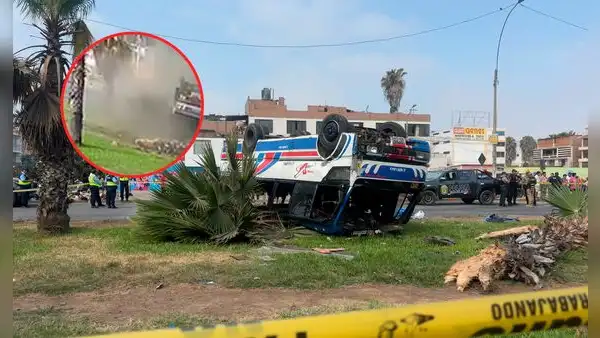 Trágico accidente en SMP: imágenes de despiste de cúster que dejó una niña y 2 personas fallecidas