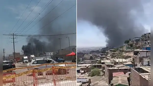 Incendio consume vivienda a cuadras del club metropolitano Huayna Cápac en Villa El Salvador