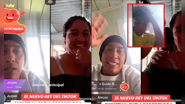 Christian Cueva deja en shock a familia cajamarquina al unirse a su live de TikTok: “¡Es Cueva!”