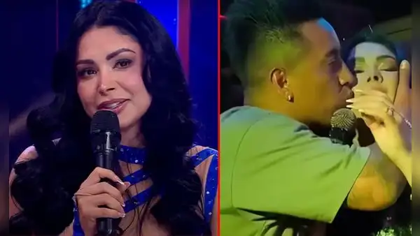 Pamela Franco admite que su primer beso con Christian Cueva en el escenario la sorprendió: “No estaba planeado, es un loco”