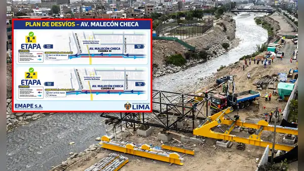 San Juan de Lurigancho: plan de desvíos en avenida Malecón Checa desde el 3 de febrero por obras de la MML