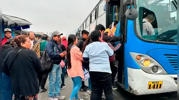 Paro de transportistas EN VIVO: reportan gran cantidad de buses de transporte público en Puente Nuevo