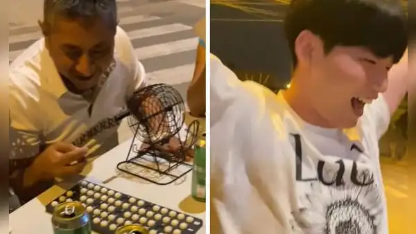 Coreano juega bingo por primera vez y terminó ganándole a familia peruana: “Ya me peruanicé”