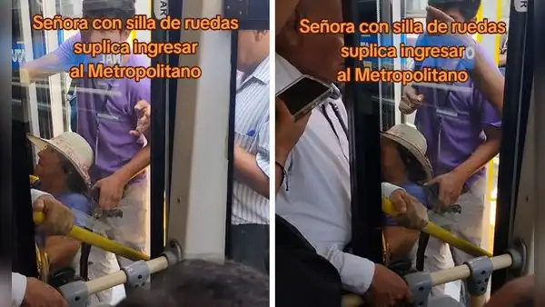 Mujer en silla de ruedas suplicó para viajar en el Metropolitano, pero pasajeros la ignoraron: “No hay empatía”