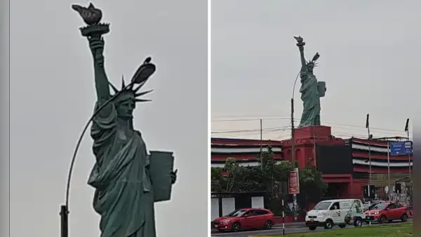 "Lima York es real": la réplica de la Estatua de la Libertad en Perú que causa furor en TikTok