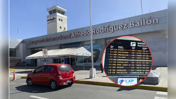 Reportan cancelación de vuelos en aeropuerto Alfredo Rodríguez Ballón de Arequipa por mal tiempo