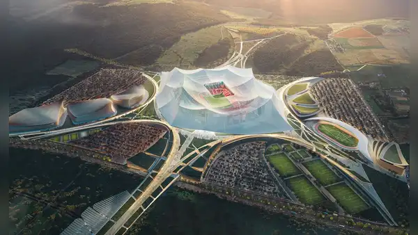 Así se verá el estadio de fútbol más grande del mundo: una megaconstrucción para 115.000 personas con una miniciudad