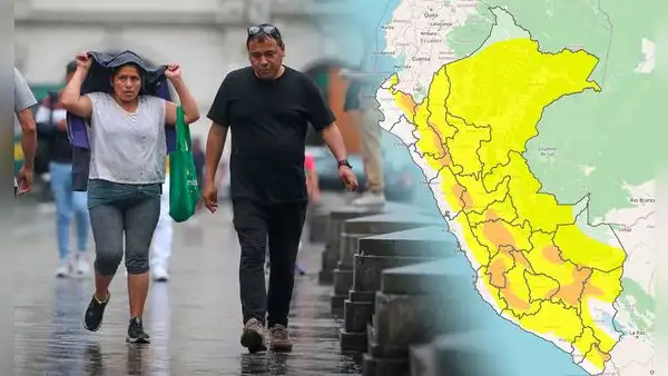 Fuertes lluvias en San Valentín: Senamhi emite alerta naranja en Lima y varias regiones del Perú por precipitaciones
