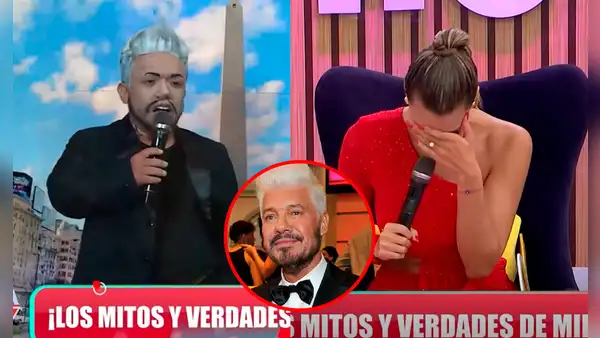 Imitador de Marcelo Tinelli le juega cruel broma a Milett Figueroa en vivo y casi la hace llorar:“No me hagan esto”