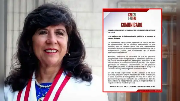 Janet Tello: jueces de las Cortes Superiores de Justicia expresan su respaldo a presidenta del PJ tras ataque en su contra