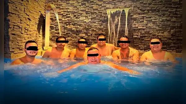Trujillo: revelan foto de policías junto a miembros de 'Los Pulpos' posando en una piscina