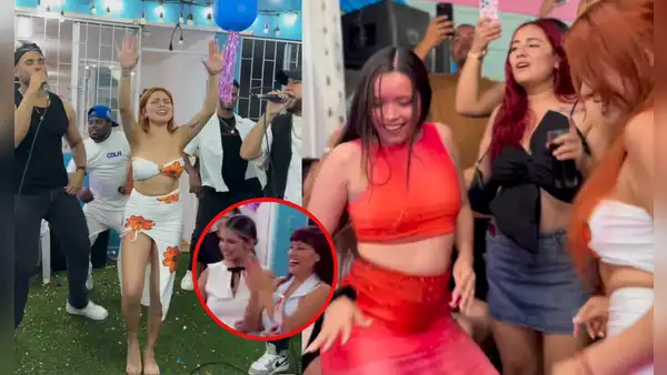 Briela Cirilo celebró su cumpleaños con integrantes de Corazón Serrano: así festejaron con la Combinación de La Habana