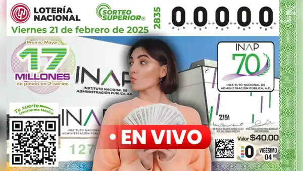 Resultados Lotería Nacional de México, Sorteo Superior 2835 EN VIVO, HOY 21 de febrero: qué número salió del premio mayor en México